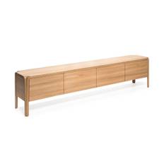 PRIMUM Lågt sidobord / TV-bänk - Ljusoljad ask 200 cm