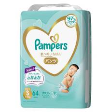 [Pants S size] Pampers diapers, the best for the skin (4~8kg), 64 pieces