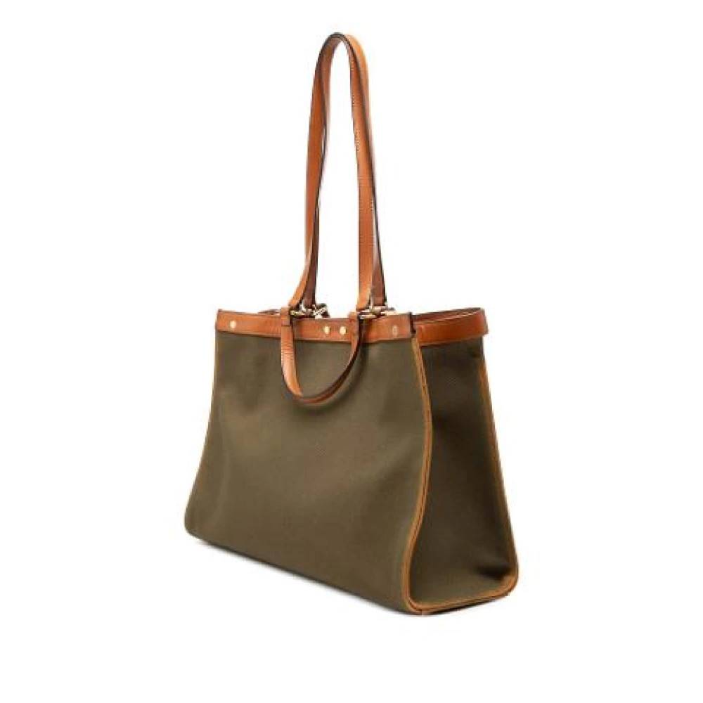 Fendi Vintage Pre-owned Peekaboo X-Tote - Vintage - Dame - Grøn - ONE SIZE - Uld