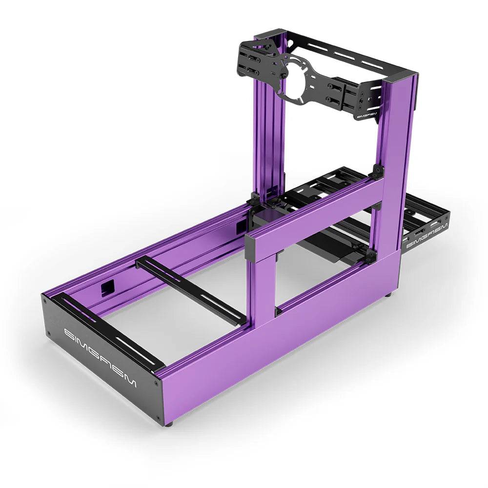 SIMGASM | Pro Aluminum Sim Racing Cockpit - Front Mount / Purple