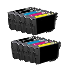 Epson 18XL Multipack 10 stk. Kompatibel (4xSort / 2xC / 2xM / 2xY) - 124ml