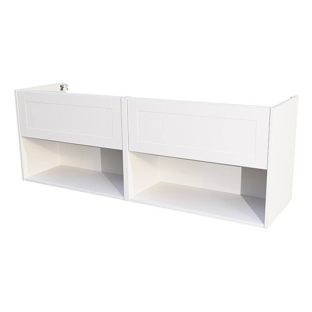 TVÄTTSTÄLLSSKÅP CAMARGUE AURA DUBBEL PORSLIN 160CM 2 LÅDOR & BOXAR SHAKER VIT