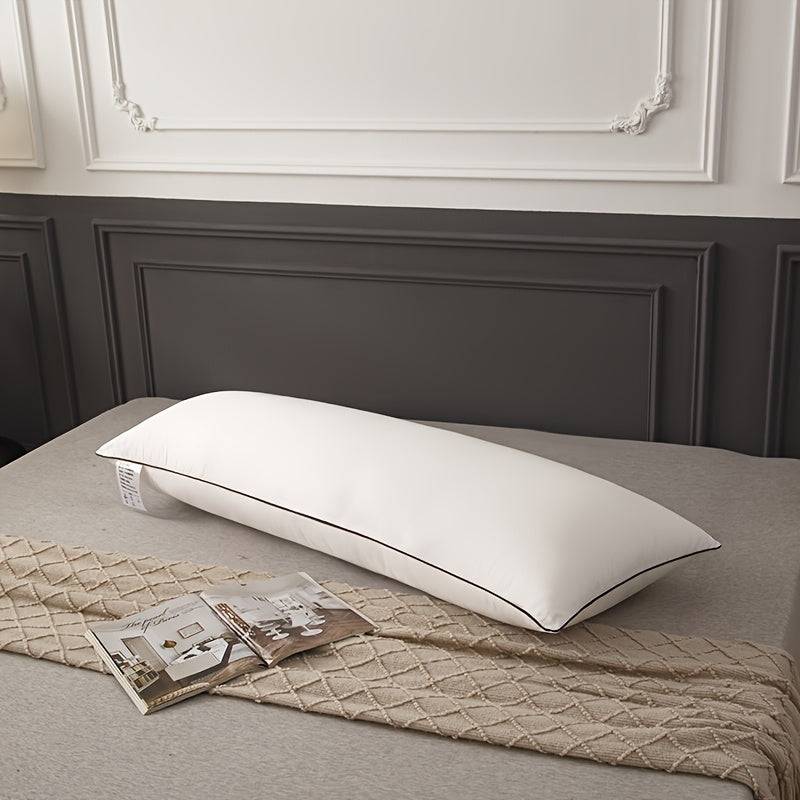 1pc Premium Soft Extended Pillow White, Comfortable Sleeping Body Pillow for Hotel and Home Use - White / 48*120cm (48*120cm)