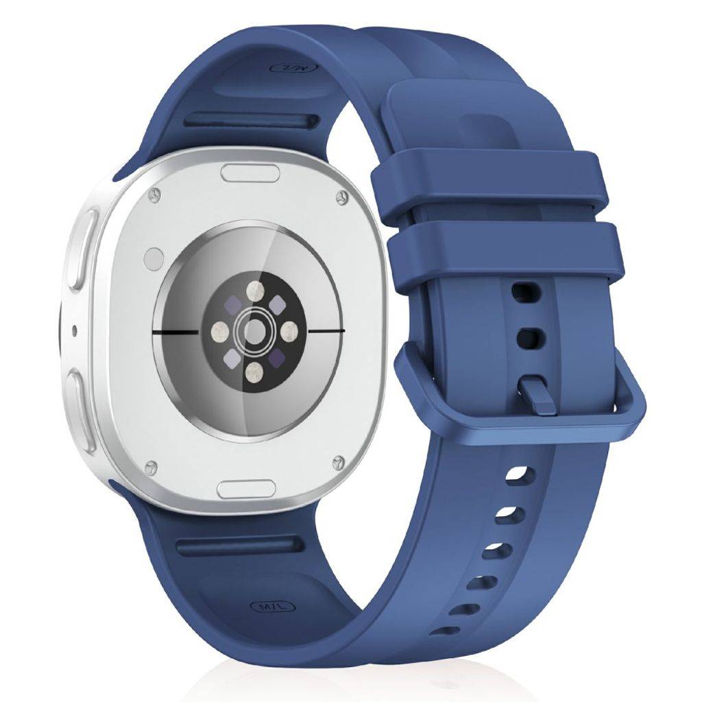 Samsung Galaxy Watch9/8/8 Classic Ensfarvet silikone urrem - Blå