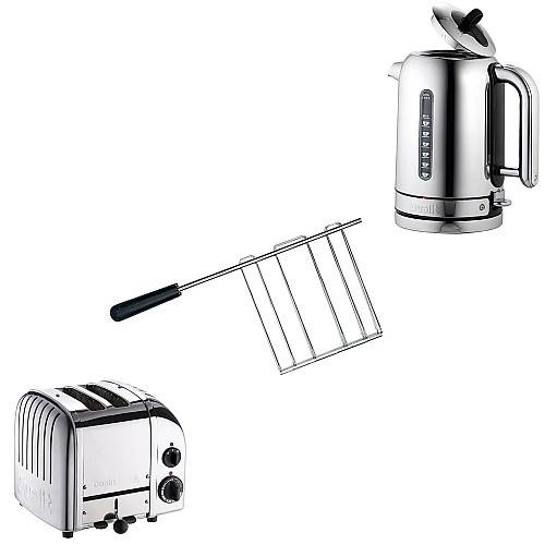 Dualit - Classic Rostfri - Brödrost  + Vattenkokare + Toastgaller