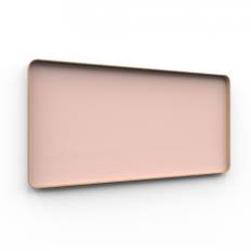 Glasskrivtavla Frame Wall, Färg Naive 640 - Rosa, Utförande Ekram, Storlek B200 x H100 cm