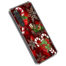 Sony Xperia 5 IV TPU Plast Mobil Julecover - Julestokke