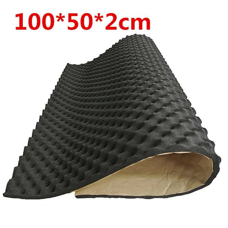 100 x 50cm bil ljuddämpare matta ljuddämpande ljudisolering akustisk dämpande skum subwoofer matta biltillbehör