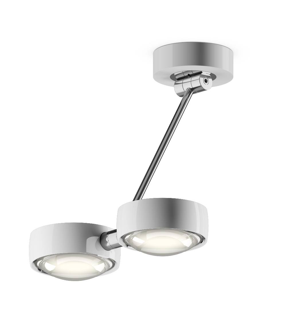 Sento LED Soffitto Doppio Krom/Hvid