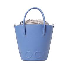 Coccinelle, Taske, Dame, Blå, ONE SIZE, Læder, Hvid Læder Bucket Håndtaske