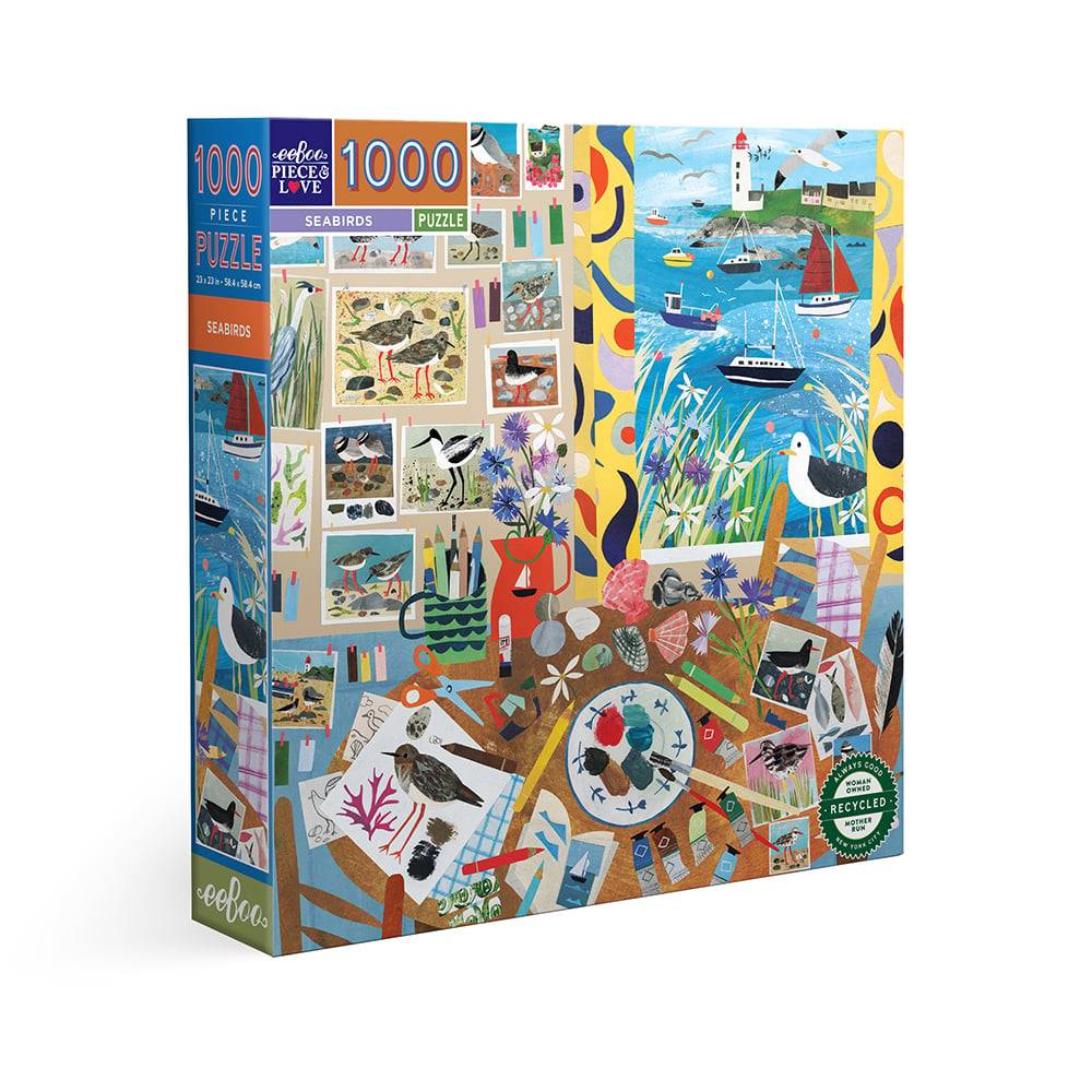 eeBoo - Puzzle 1000 pcs - Seabirds -