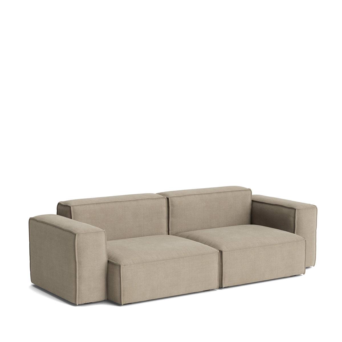 HAY Mags Soft Sofa - 2,5P - Low Arm - Combination 1 - Aftageligt Betræk - Linara 216