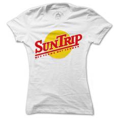 T-shirt Suntrip Med värme till värmen | Dam - Vit - XS