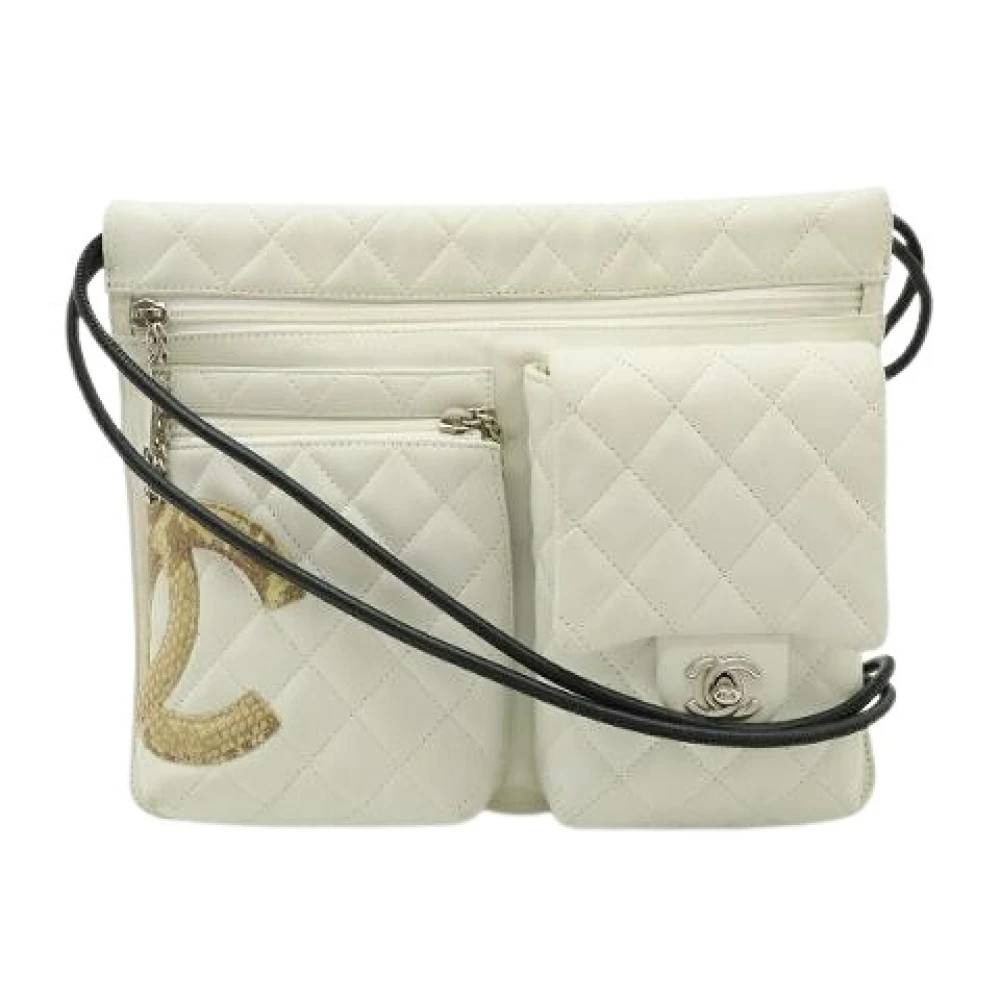 Chanel Vintage Pre-owned Laeder chanel-tasker - Vintage - Dame - Hvid - ONE SIZE -