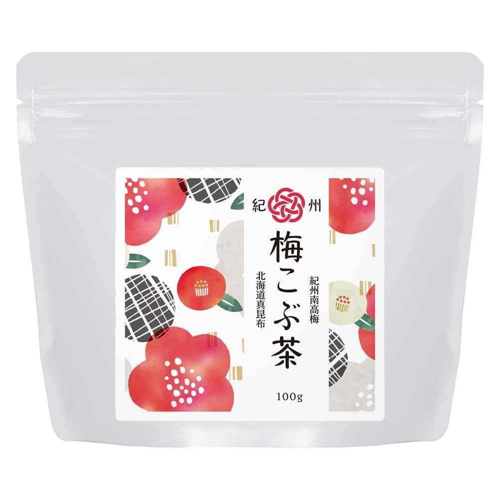 Ogaland Kishu Ume Kombucha (Plum and Kombu Tea) 100g, Made with Kishu Nanko Plums, Powdered Ume Kombucha with Shiso Leaves and Kombu, Nanko Plums,