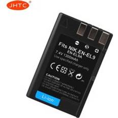 Batteri sv el9 för nikon sv -el9a d40 d60 d40x d5000 d30 batteri 1300 mah en -el9 uppladdningsbara batterier sv -el9a