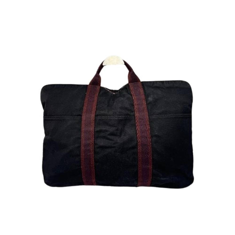 Hermès Vintage Pre-owned Vintage Bomuld Tote Bag - Vintage - Dame - Lilla - ONE SIZE - Bomuld