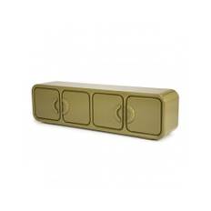 GUBBY Tvbord i mdf B176 cm - Grøn højglans