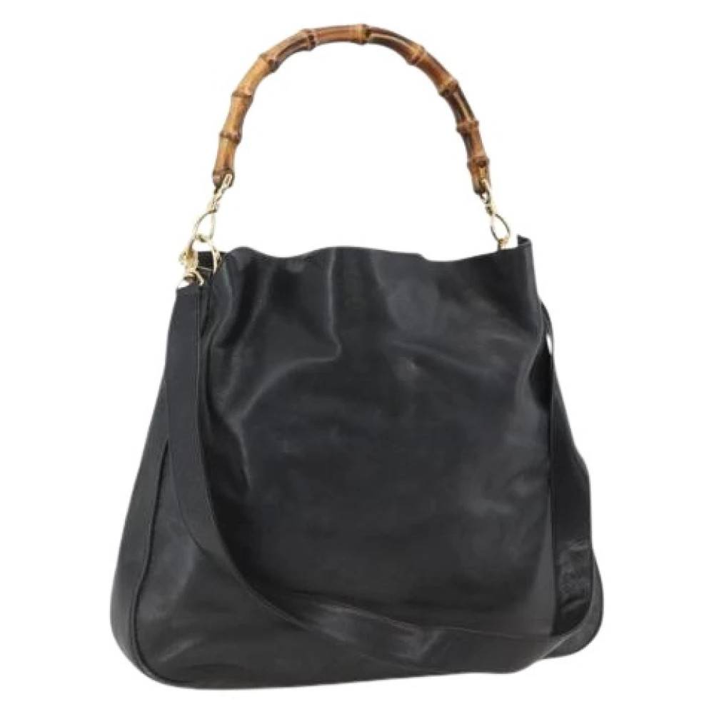 Gucci Vintage Pre-owned Vintage Skuldertaske - Vintage - Dame - Sort - ONE SIZE - Uld