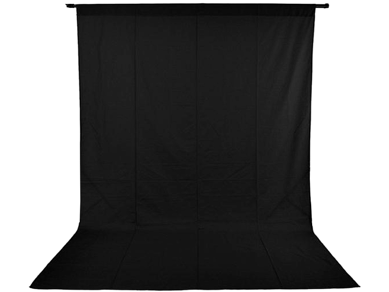 Sort Foto Baggrund 200x200 cm
