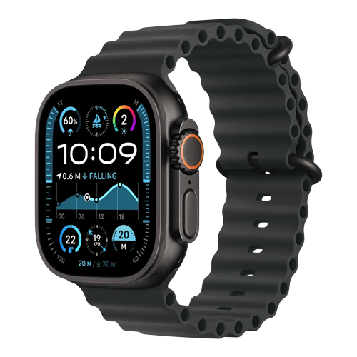 Apple Watch Ultra 2 4G - Titanium/Ocean band 49mm / Nyskick / Svart