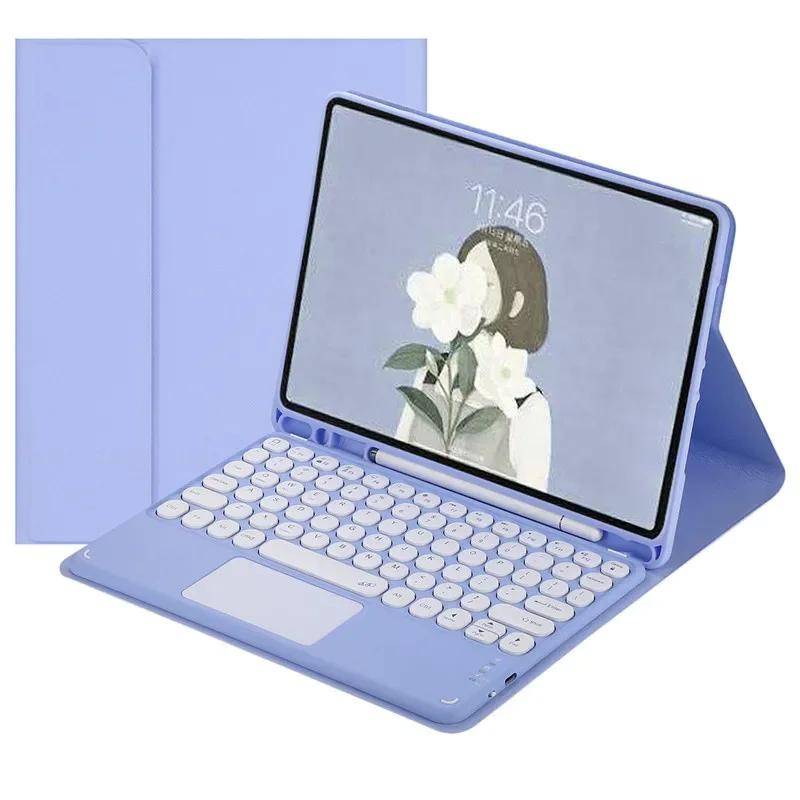 Tangentbordsfodral med pekplatta Tangentbord för Galaxy Tab Tab S6 Lite Tab A7 Tab A8 Tab A9 Tab A9+ A9 Plus Tab S7 Tab S8 Tab S9 S9 FE