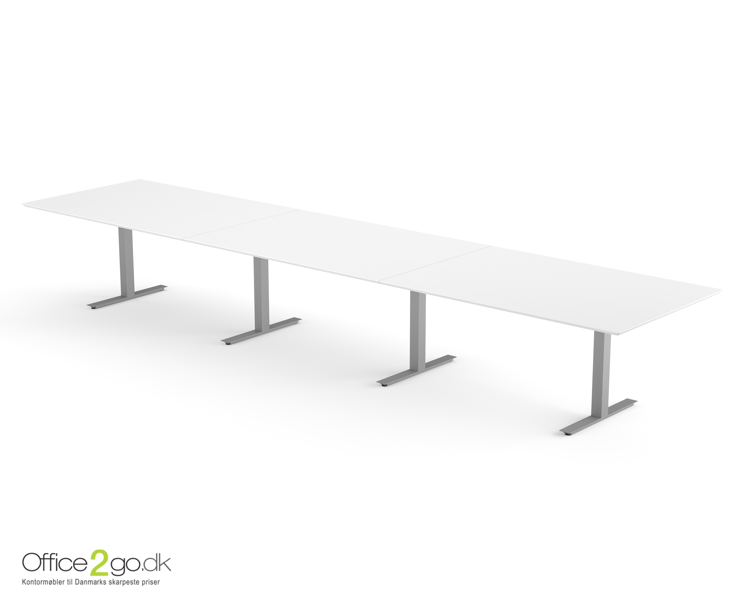 Square mødebord (rektangulær bordplade) - 480 cm - Gråt