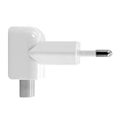 kwmobile EU 2-stifts Duckhed-adapter kompatibel med Apple iPad 10 W och 12 W och MacBook Magsafe 1 och 2 laddare strömadapter – strömkontakt