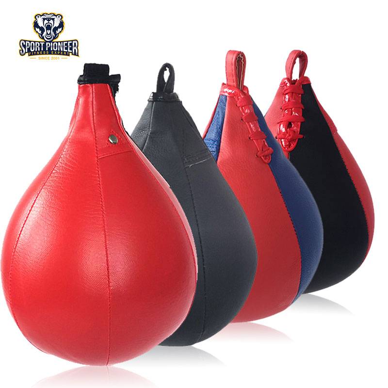 Boxing Speed Bag  PU Leather Speed Punching Ball Heavy Duty Hanging Swivel Ball for Gym & MMA Muay Thai  Punching Reflex Ball
