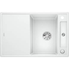 Diskbänk Blanco Axia III 45 S InFino Vit, med Skärbräda i Trälaminat