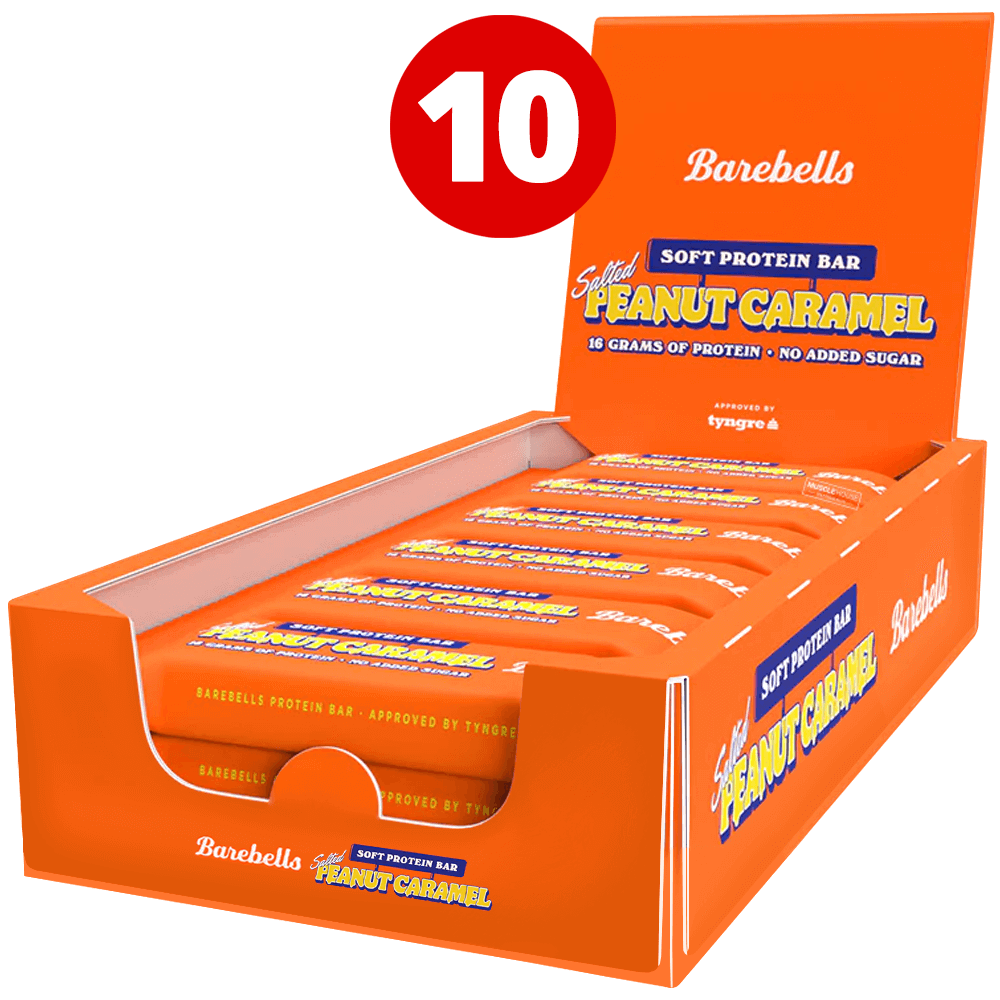Barebells Soft Bar Salted Peanut Caramel - 10x55g. - Proteinbar