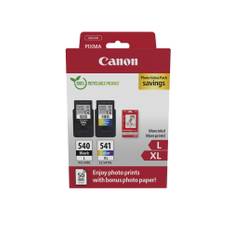 Canon PG-540L/CL-541XL Photo Value Pack - Glänzend - 2er-Pack - Hohe Ergiebigkeit - Schwarz, Farbe (Cyan, Magenta, Gelb)