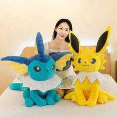Pokémon Raichu plyschdocka, sovkudde, födelsedagspresent, inflyttningspresent, halloween, julfestpresent, heminredning - Multifärgad (Blå Vaporeon 45cm,Gul Jolteon 45cm)