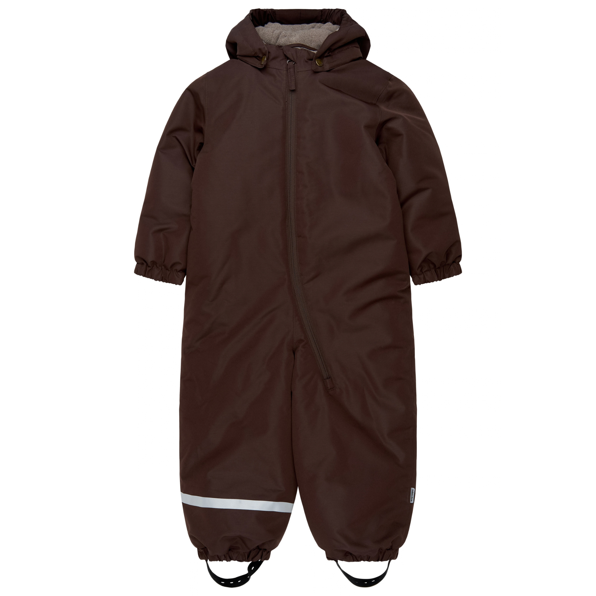 Mikk-Line - Snow Suit Solid Brown, 11114 - Coffee Bean - 128