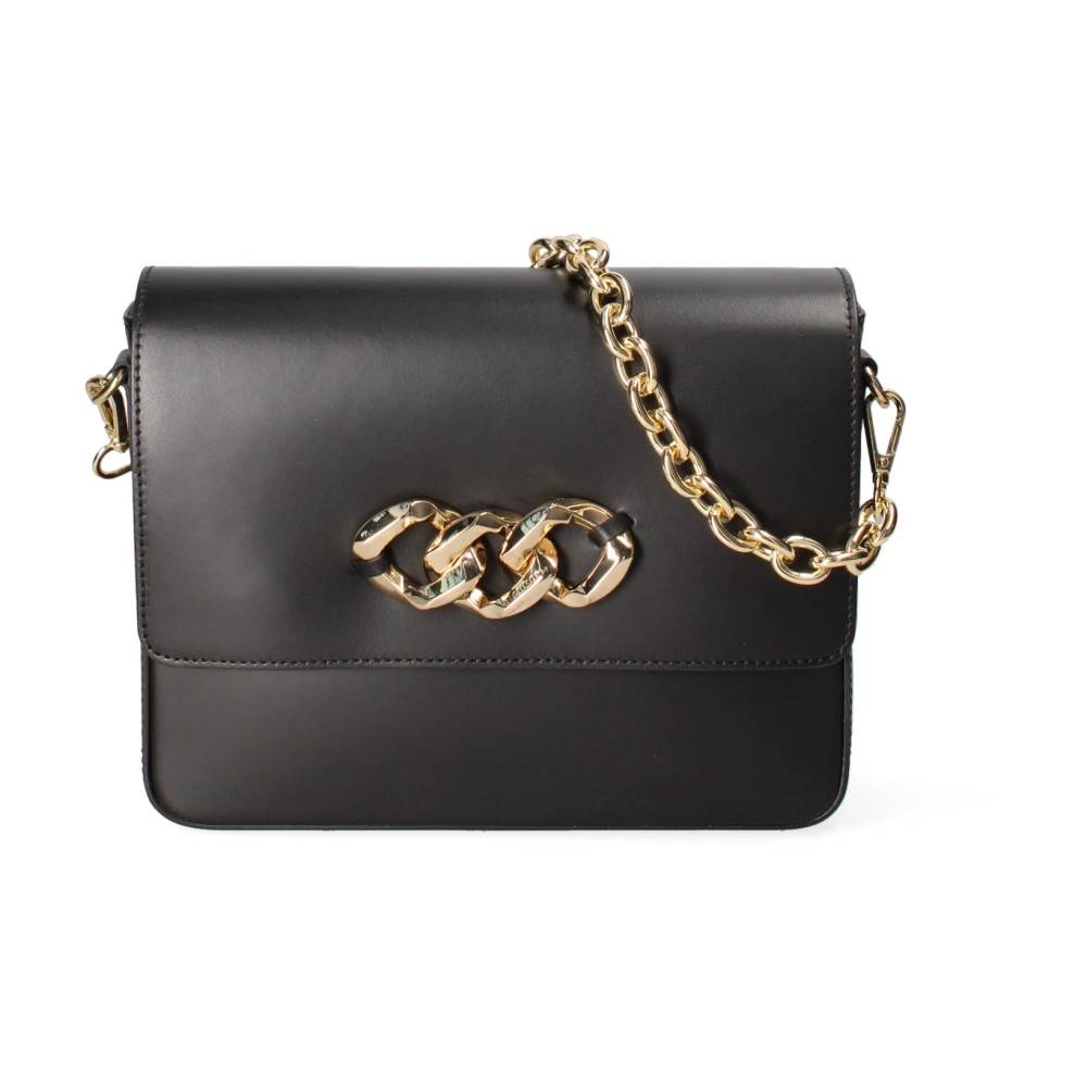 John Richmond Læder crossbody-taske - Tasker - Dame - Sort - ONE SIZE - Læder