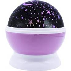 Drbeeeam stjärnor stjärnhimmel led nattljus projektor luminaria moon nyhet bordsnattlampa batteri usb nattlampa för barn - Lila