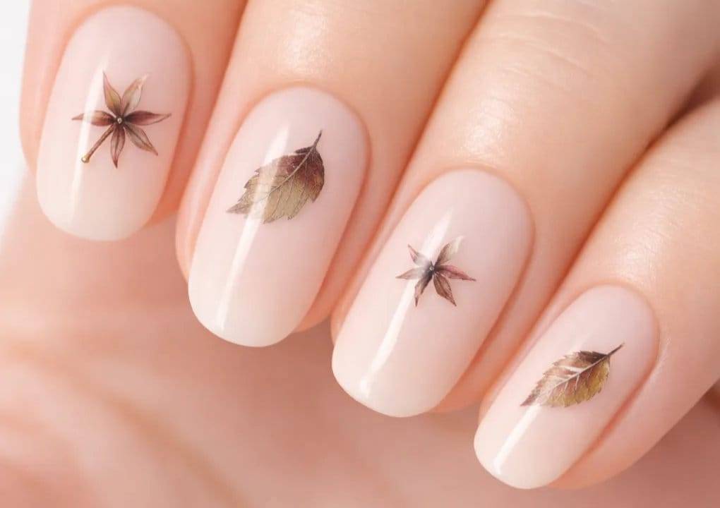 Kleurveranderende blad Nail stickers