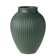 Knabstrup Keramik Knabstrup vase med riller, 27 cm - Mat celadon green