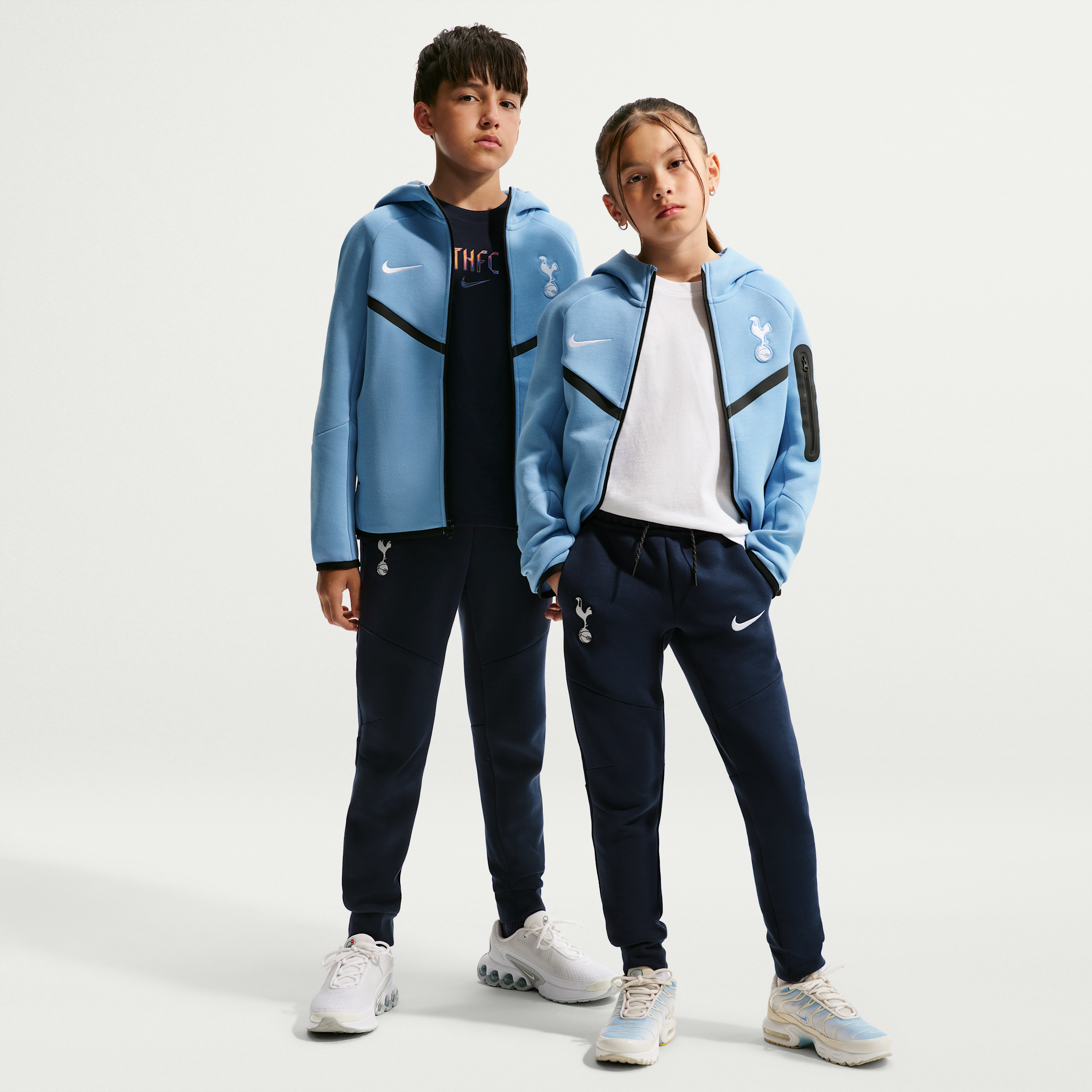 Tottenham Hotspur Tech Fleece Nike Football-bukser til større børn (drenge) - blå