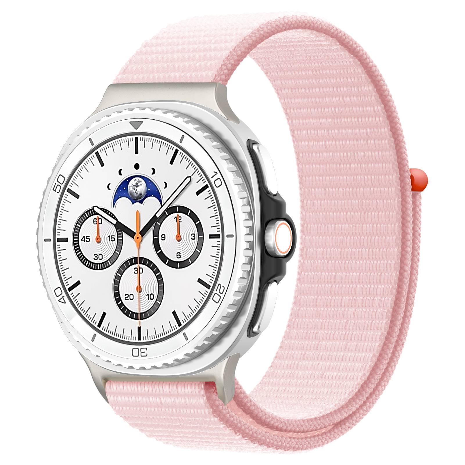 Nylonarmband Samsung Galaxy Watch 8 40mm Rosa