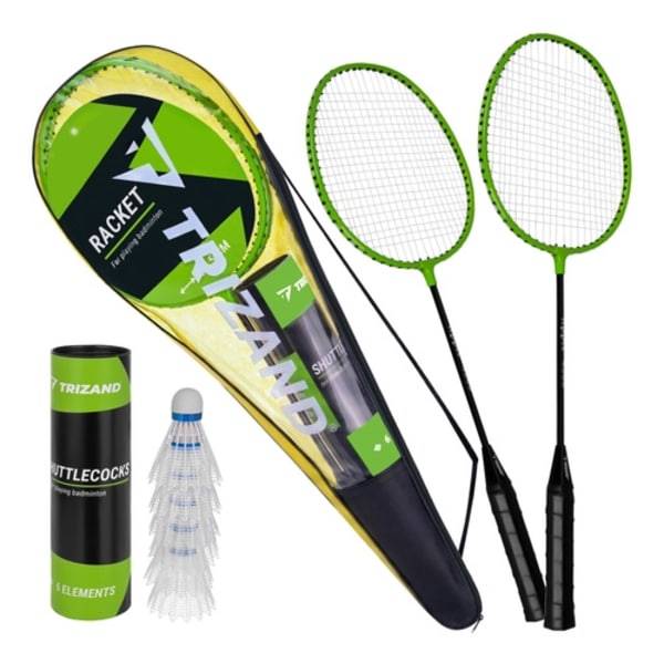 Badminton set med 2 racket