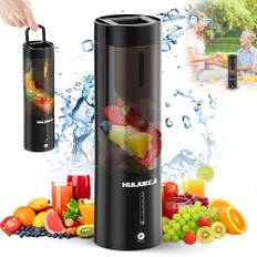 Bärbar mixer QYCHHJ uppgraderad 445 ml personlig storlek mixer för skakningar och smoothies minimixer med 6 blad mini mixer magnetisk laddning för barnmat, gym, mors dag