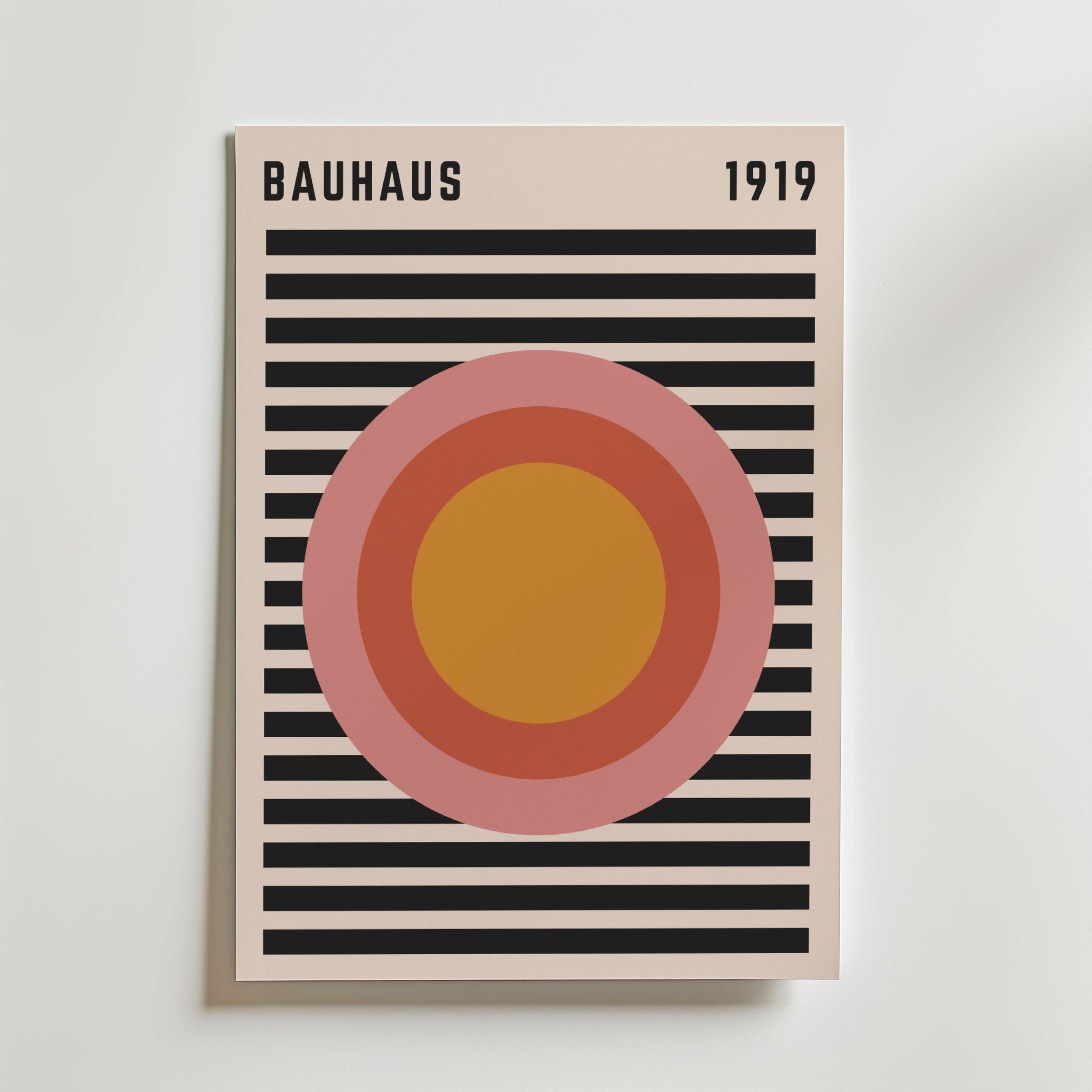 Bauhaus Harmony Poster - Premium Canvas 50x70 cm