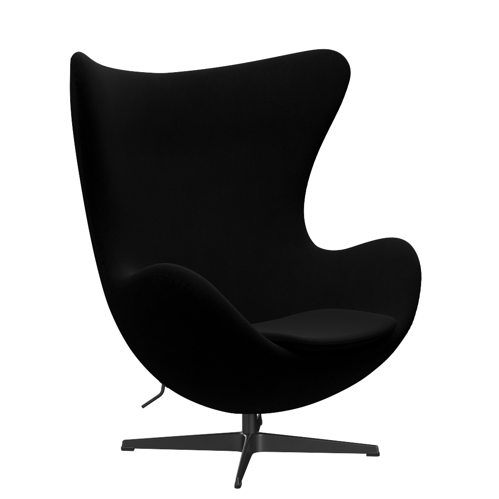 3316 Ægget loungestol, stel i sort af Arne Jacobsen Hallingdal - 190 Black - Jacobsen Plus