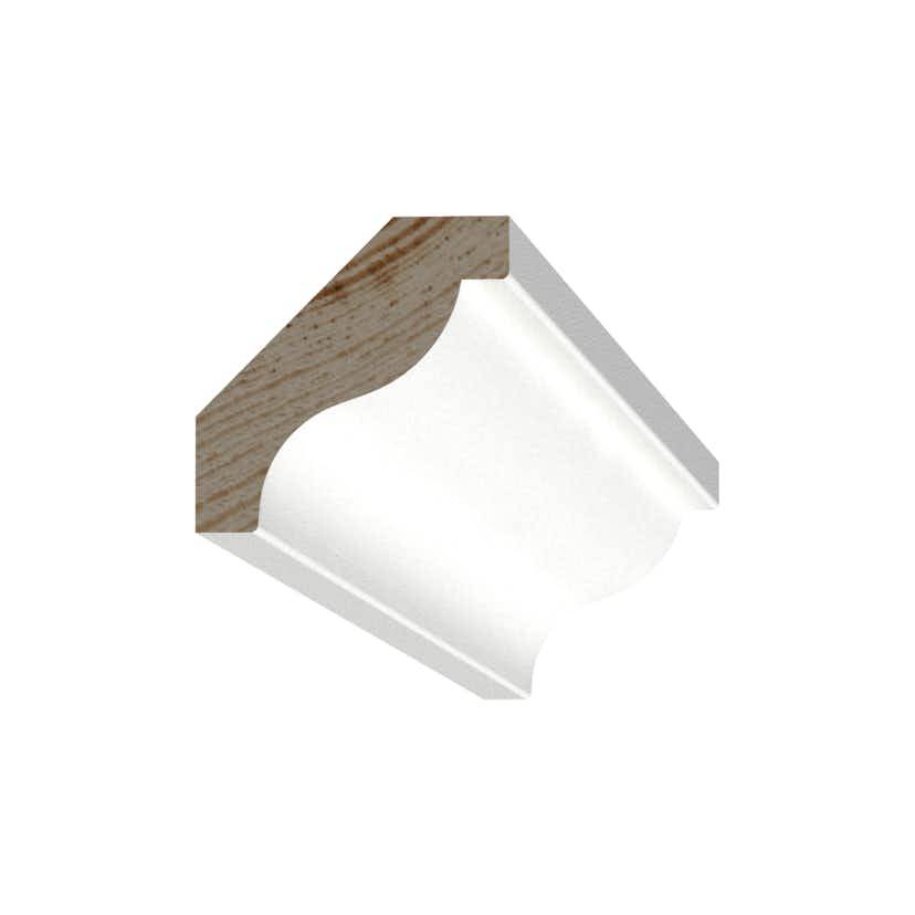 Taklist 15x56 allmoge vit