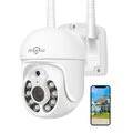 Hiseeu WHD205 5MP WIFI PTZ HD Camera Full Color Night Vision Human Motion Two-Way Audio IP66 Weatherproof IP Surveillance Camera for Outdoor Security - EU Plug