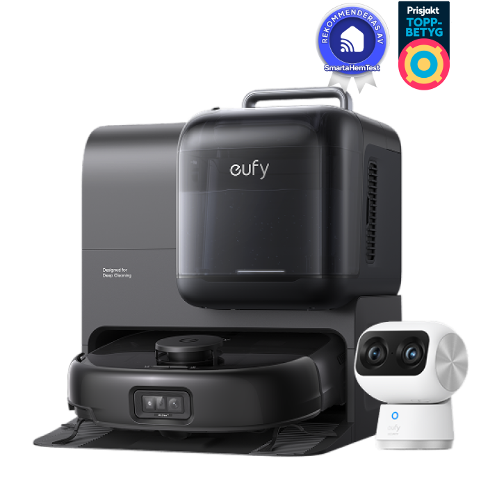 eufy Robot Vacuum Omni E28 + eufy Indoor Cam S350