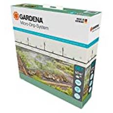 Gardena Micro-Drip-system droppbevattning grönsaksland/blomrabatt (60 m²): Startpaket redo att användas direkt, vattenbesparande bevattningssystem, enkel & flexibel anslutningsteknik (13450-20)