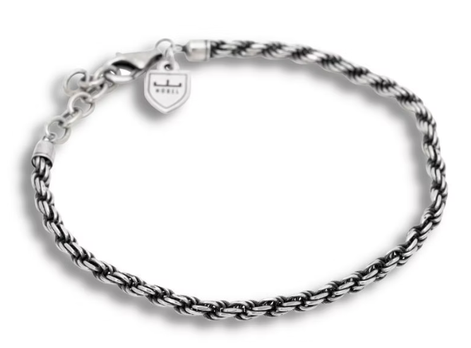 Armband "Silverarmband Oxiderad Cordell" - Nobel