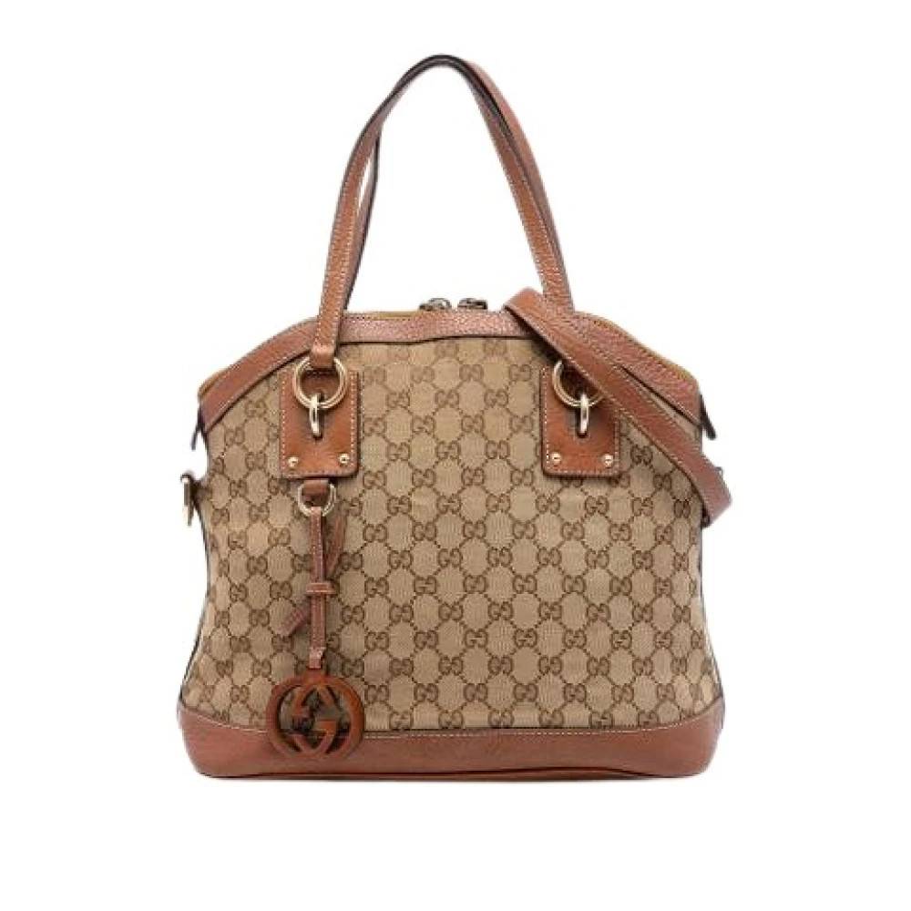 Gucci Vintage Pre-owned Satchel - Vintage - Dame - Beige - ONE SIZE - Uld